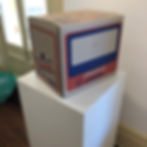 Tom Loveday, The Language of the Gods (DO NOT CRUSH), 2019, SD Video and Cardboard Box, 32