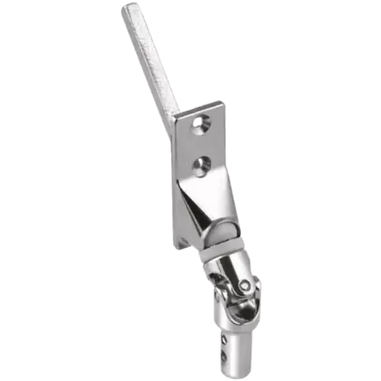 Sortie 50° - Entrée ø 10 mâle - Tige Carré 8 L 300 - Nickelé