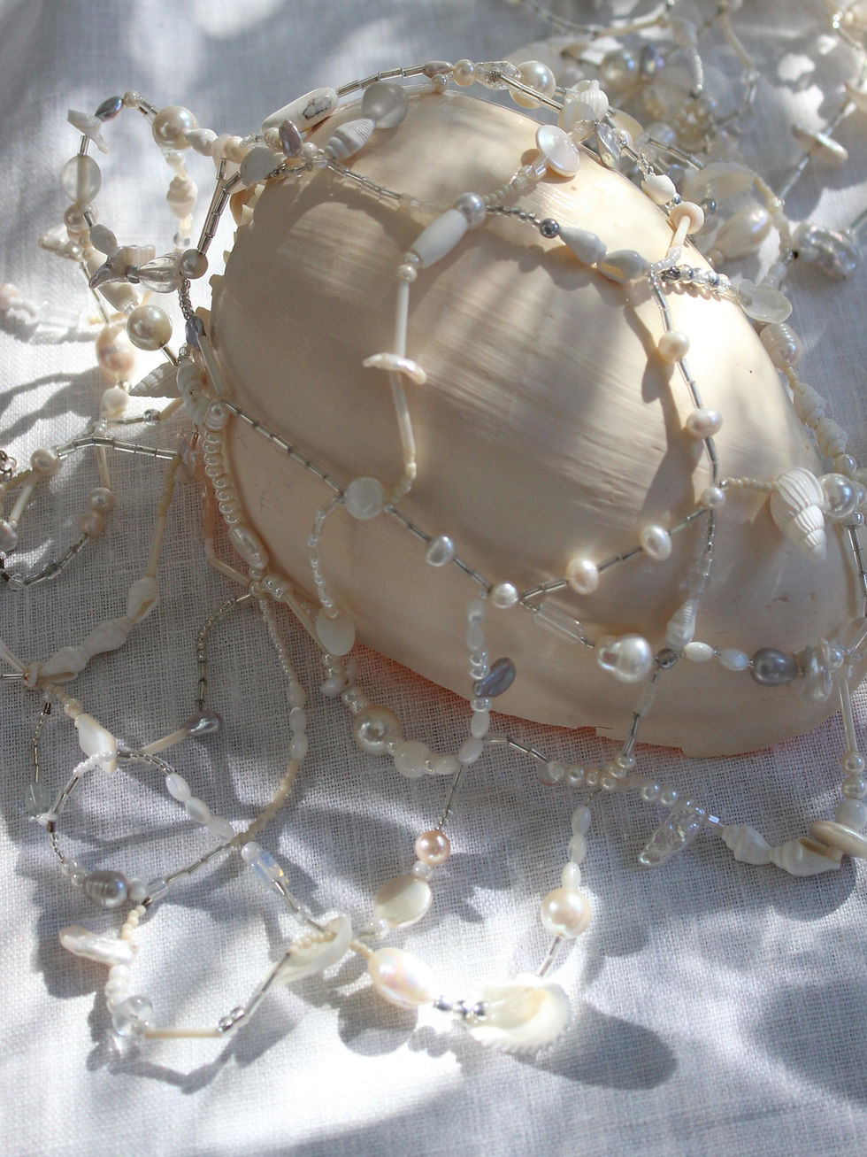 Thumbnail: Beaded Net Jewelry Top