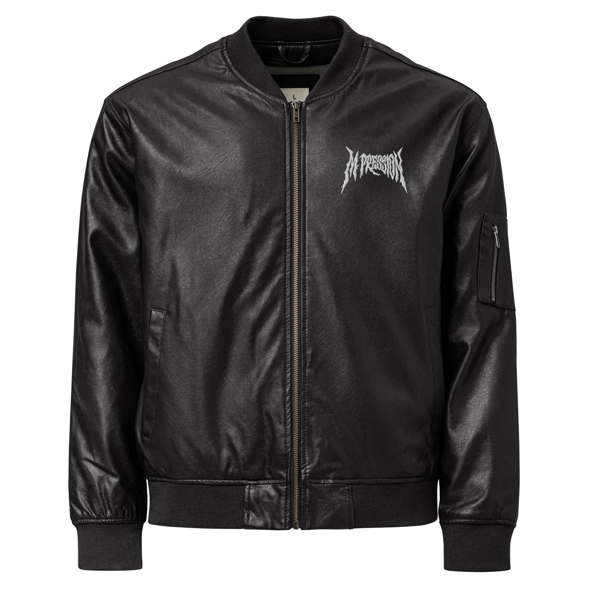 Leather MPRESSION Bomber Jacket