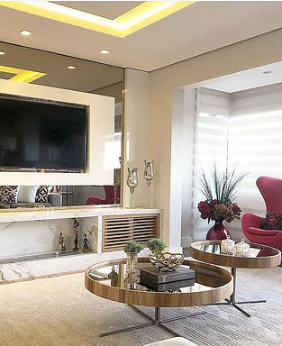sala de tv projeto katlen kaefer arquitetura