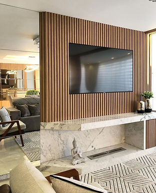 sala de tv projeto katlen kaefer arquitetura