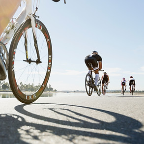 Radfahrer auf der Straße