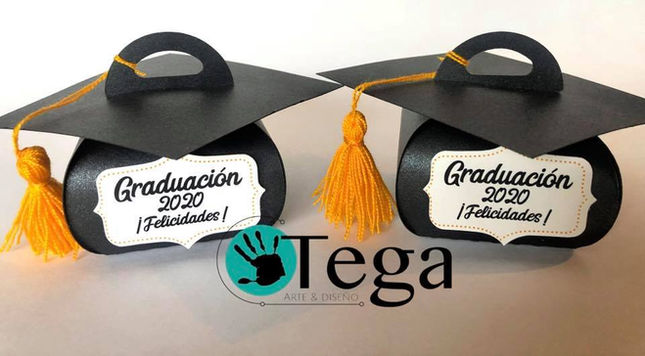 Cajas estilo birrete graduacion 