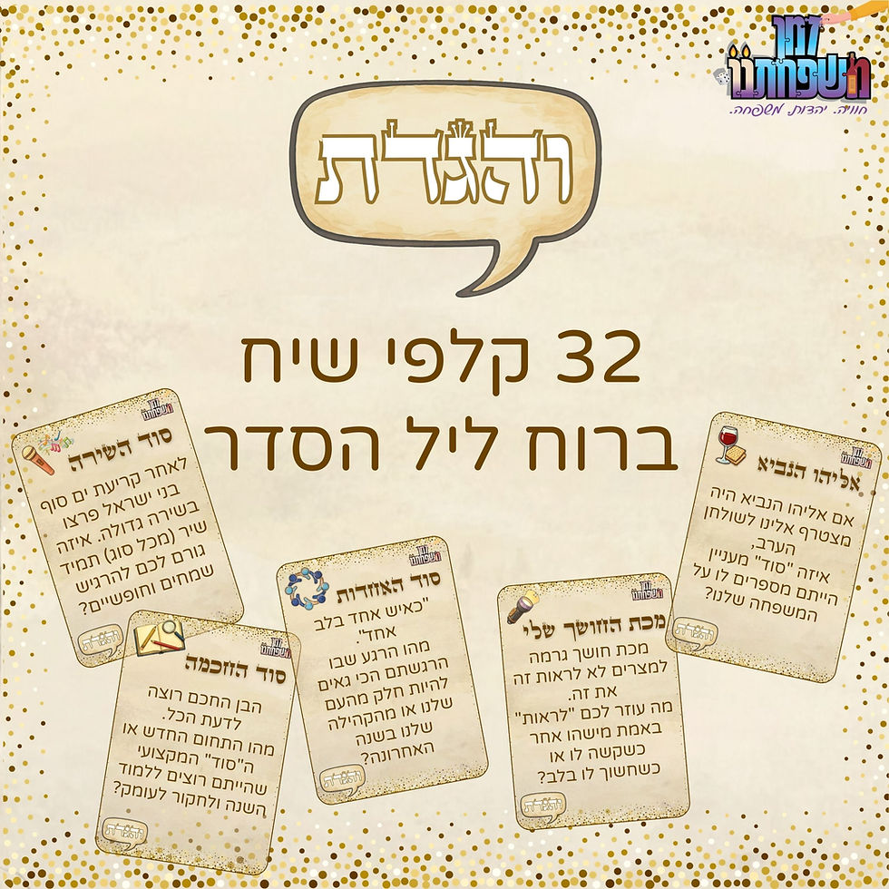תמונה ממוזערת: יוצאים ממצרים בעקבות סוד ההגדה - מארז מושלם למשפחה