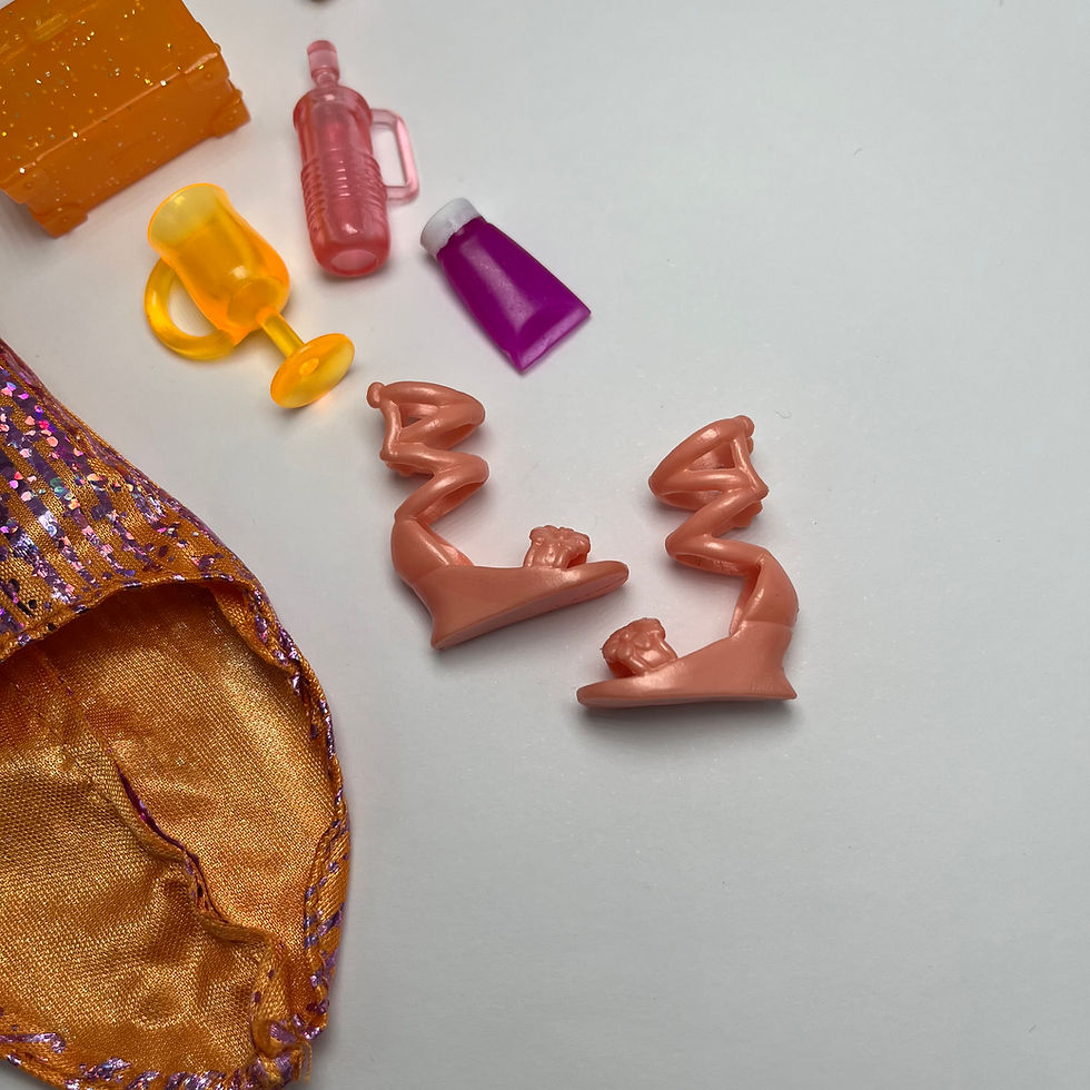 Thumbnail: Complete 11-12" Doll Outfit (2023) - 'Orange Pizazz' Dress Set