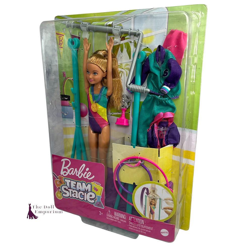 Barbie (2019) - Barbie Team Stacie and Gymnastics Playset Doll, New #GBK59