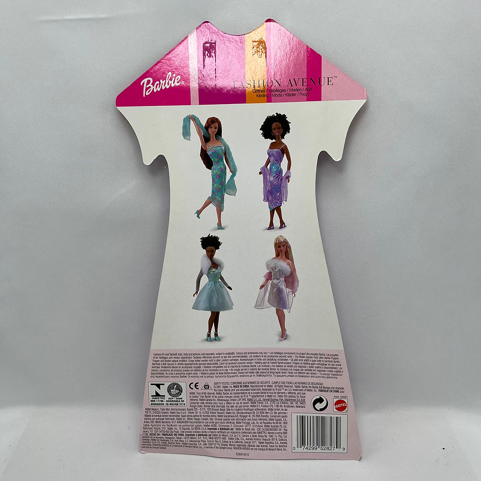 Thumbnail: Barbie (2001) - Fashion Avenue - Pink Iridescent Dress Set, New