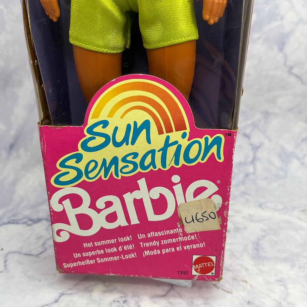 Thumbnail: Barbie (1991) - Sun Sensation - Ken Doll, New In Damaged Box #1392