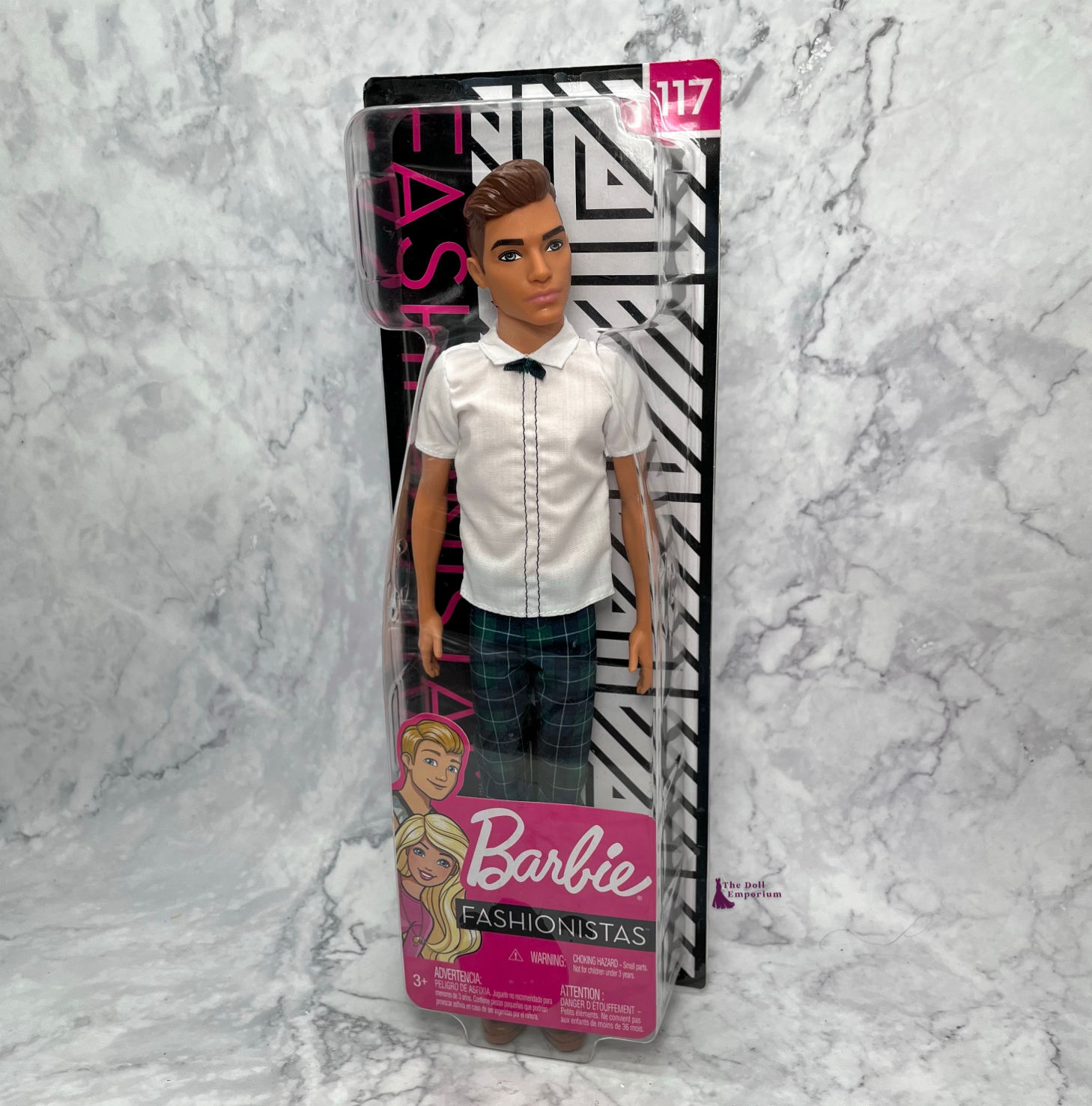 Barbie Fashionistas Doll - #117 'Slick Plaid' Ken, New In Box (FXL64))