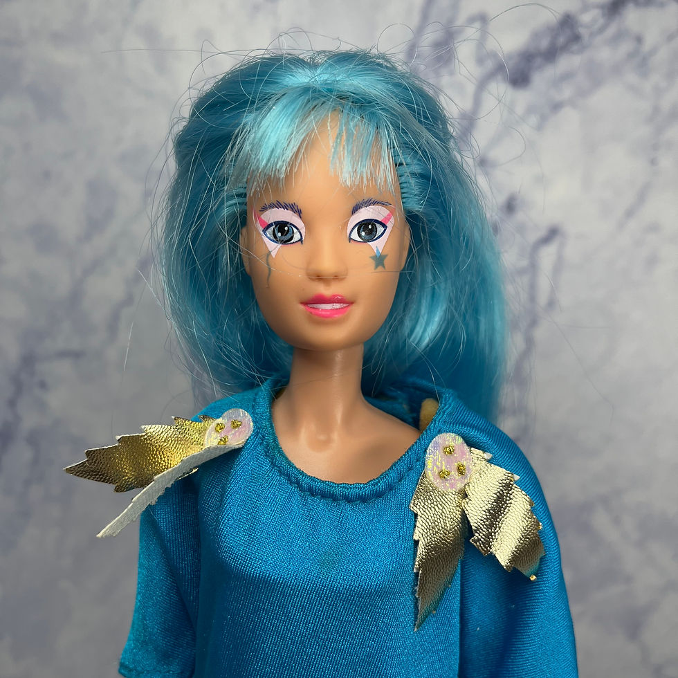 Thumbnail: Hasbro (1986) - Jem & The Holograms - Aja Doll in 'Dancing the Night Away' #4201