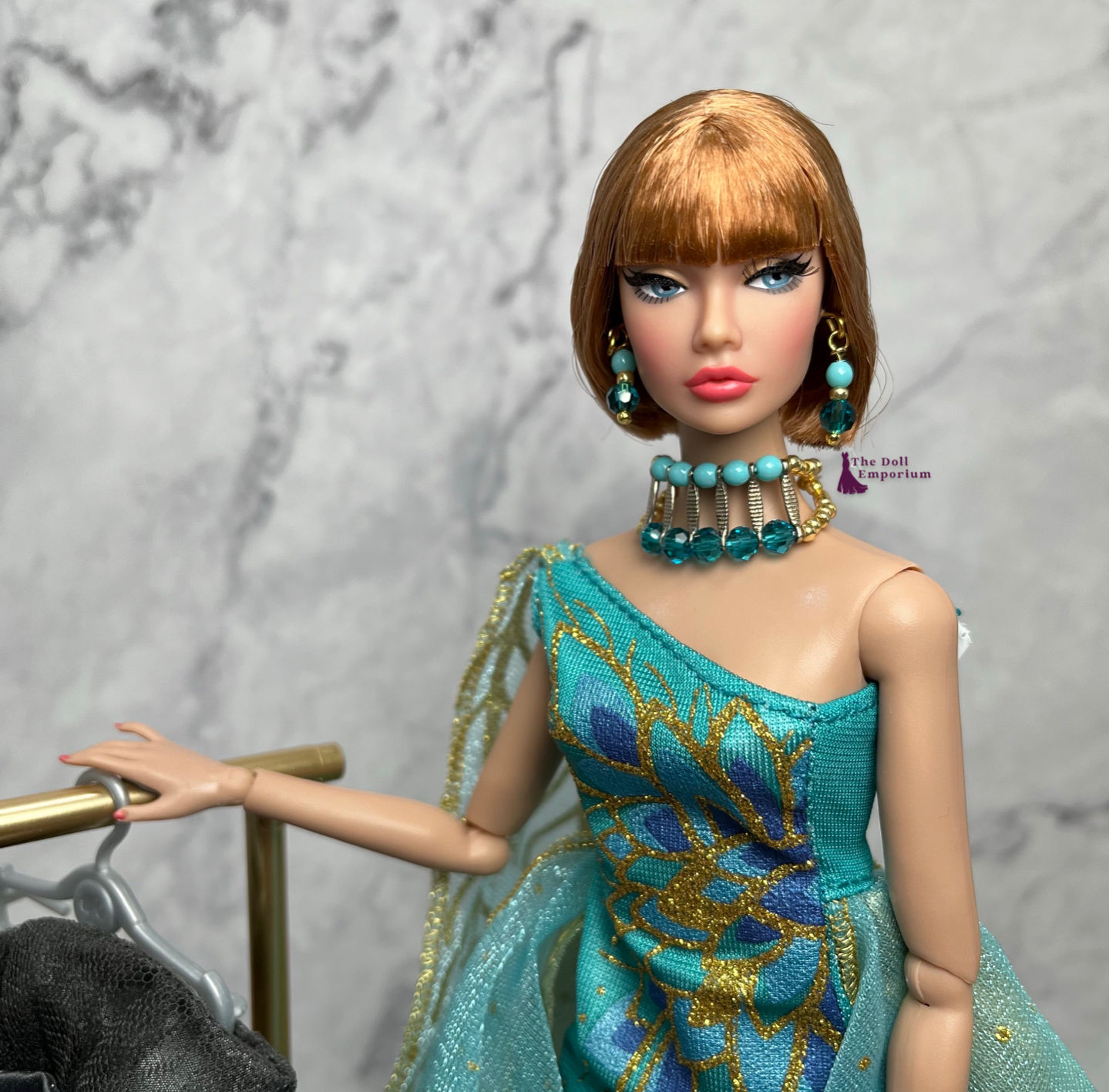 Handmade Doll Jewellery Set (2023) - Necklace and Earrings #00145