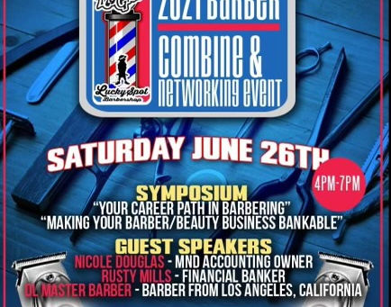 2021 BARBER COMBINE & NETWORKING EVENT-Sat. June 26th 4pm-7pm