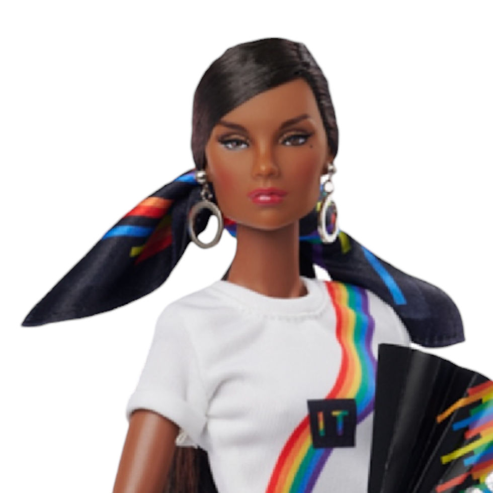 Thumbnail: Integrity Toys (2023) - Pride Pack - Black Rainbow Scarf Only