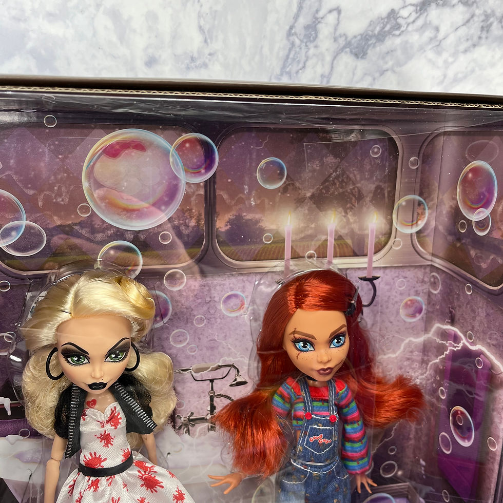 Thumbnail: Monster High (2023) - Skullector 'Chucky & Tiffany Doll 2-Pack'  New #HKY84