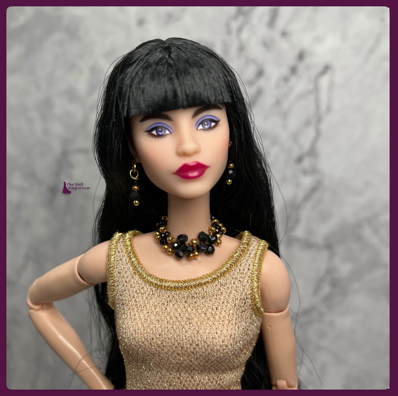 Handmade Doll Jewellery Set (2023) - Necklace And Earrings #00138