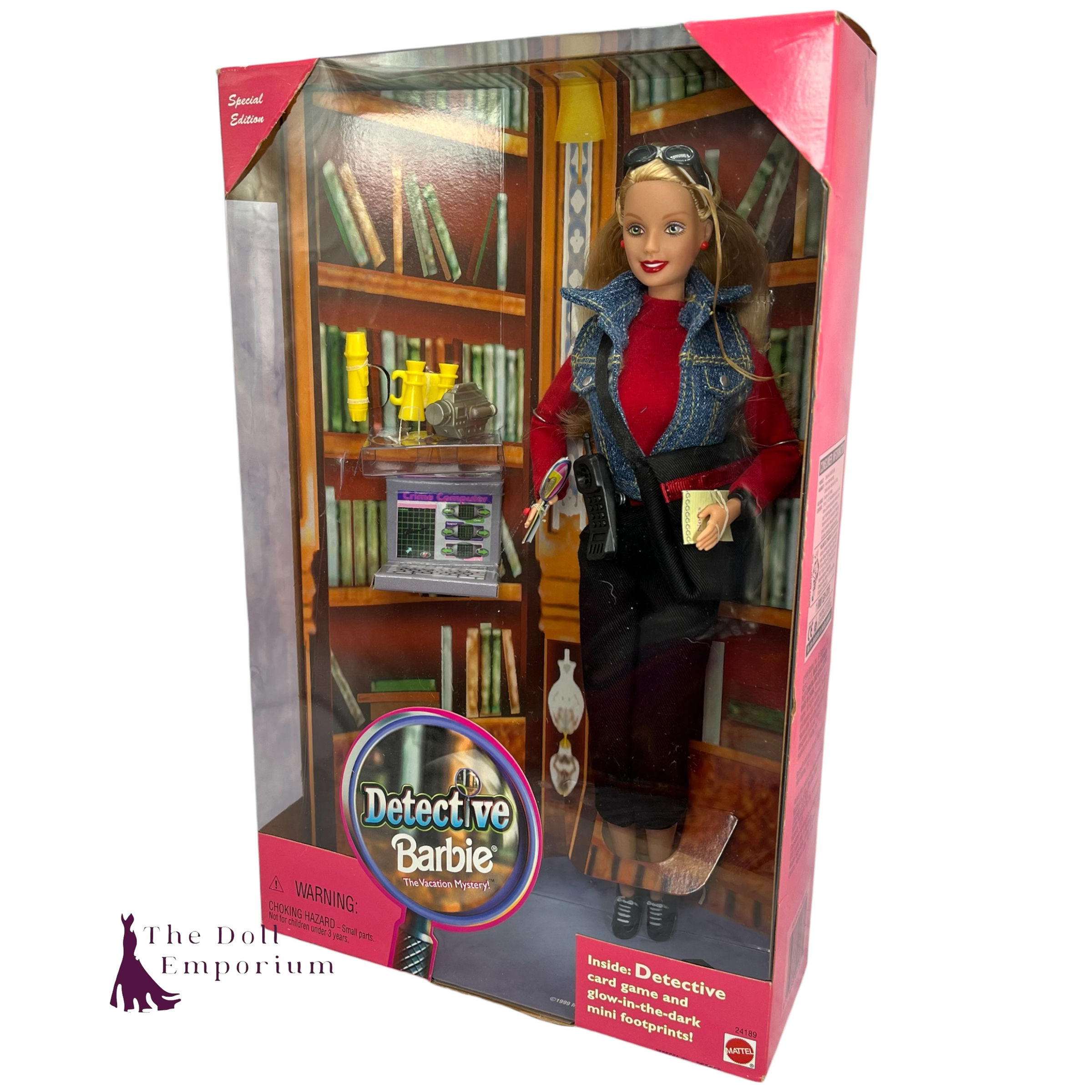 Barbie (1999) - Detective Barbie The Vacation Mystery Doll, New In Box #24189