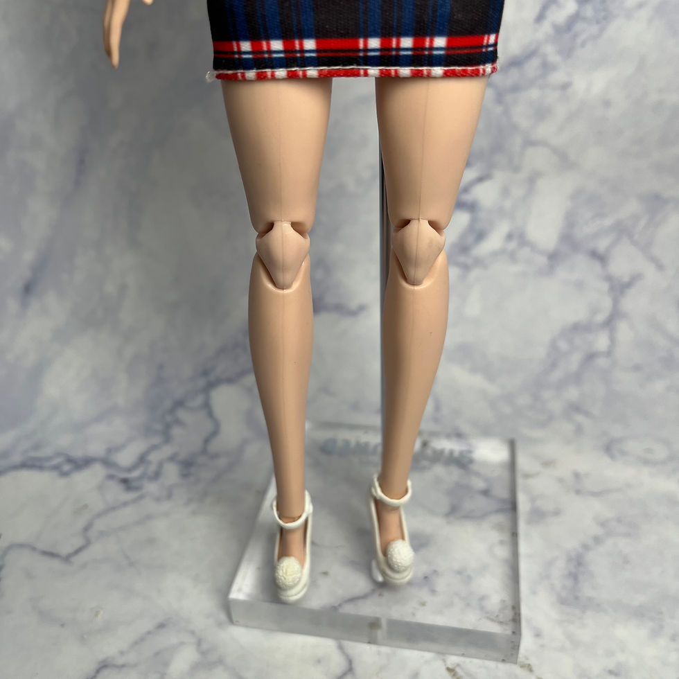 Thumbnail: Barbie OOAK Hybrid Doll - Fashionista #91 'Varsity Plaid' On MTM Body