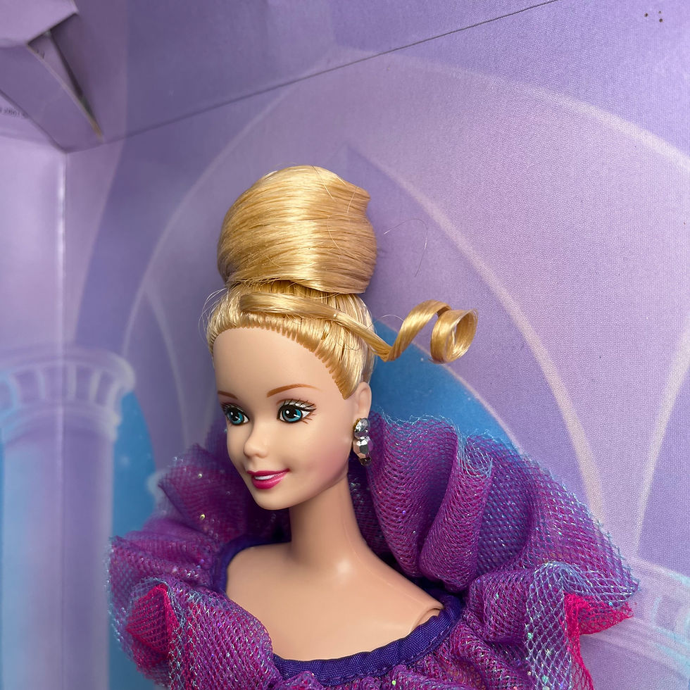 Thumbnail: Barbie (1997) - Sparkle Beauty Barbie Doll, New on Backing Card #17251