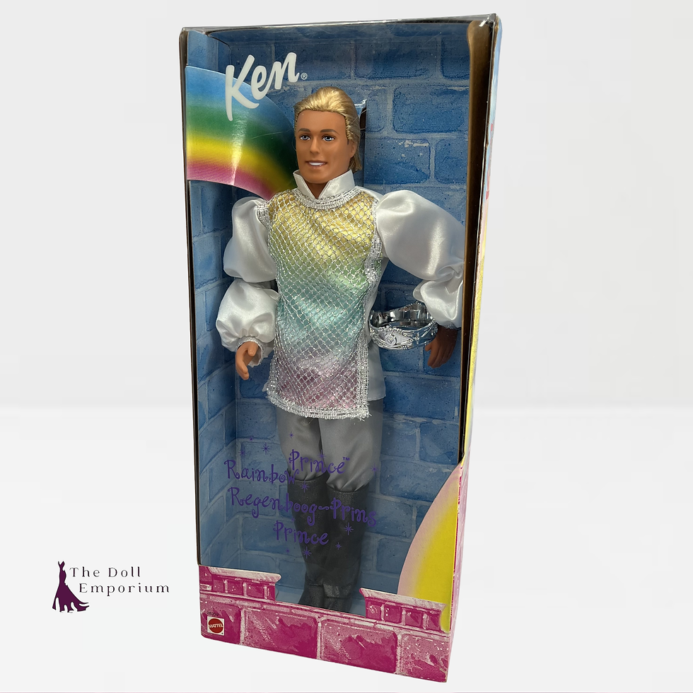 Thumbnail: Barbie (1999) Doll - Rainbow Prince 'Ken' Doll, New #26359