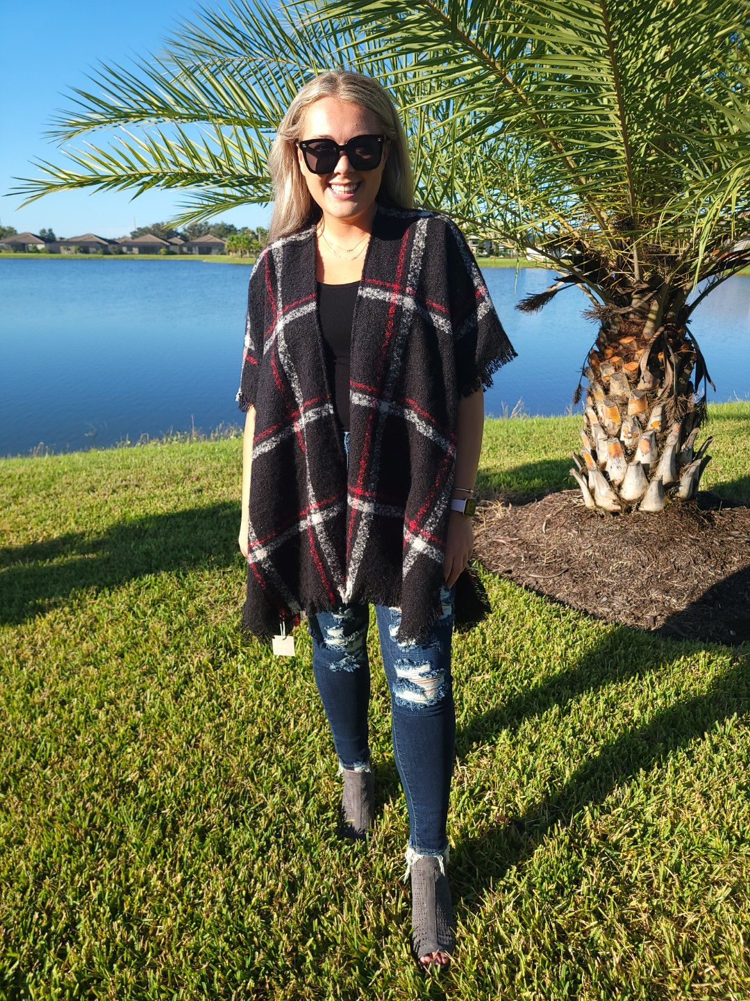 Melanie's Plaid Kimono