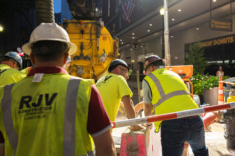 RJV Construction Team at Work