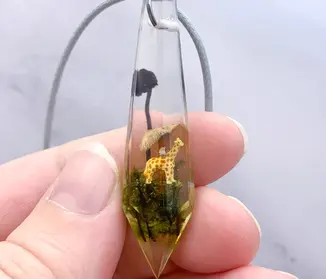 Elemental Orchard jewelry necklace resin nature