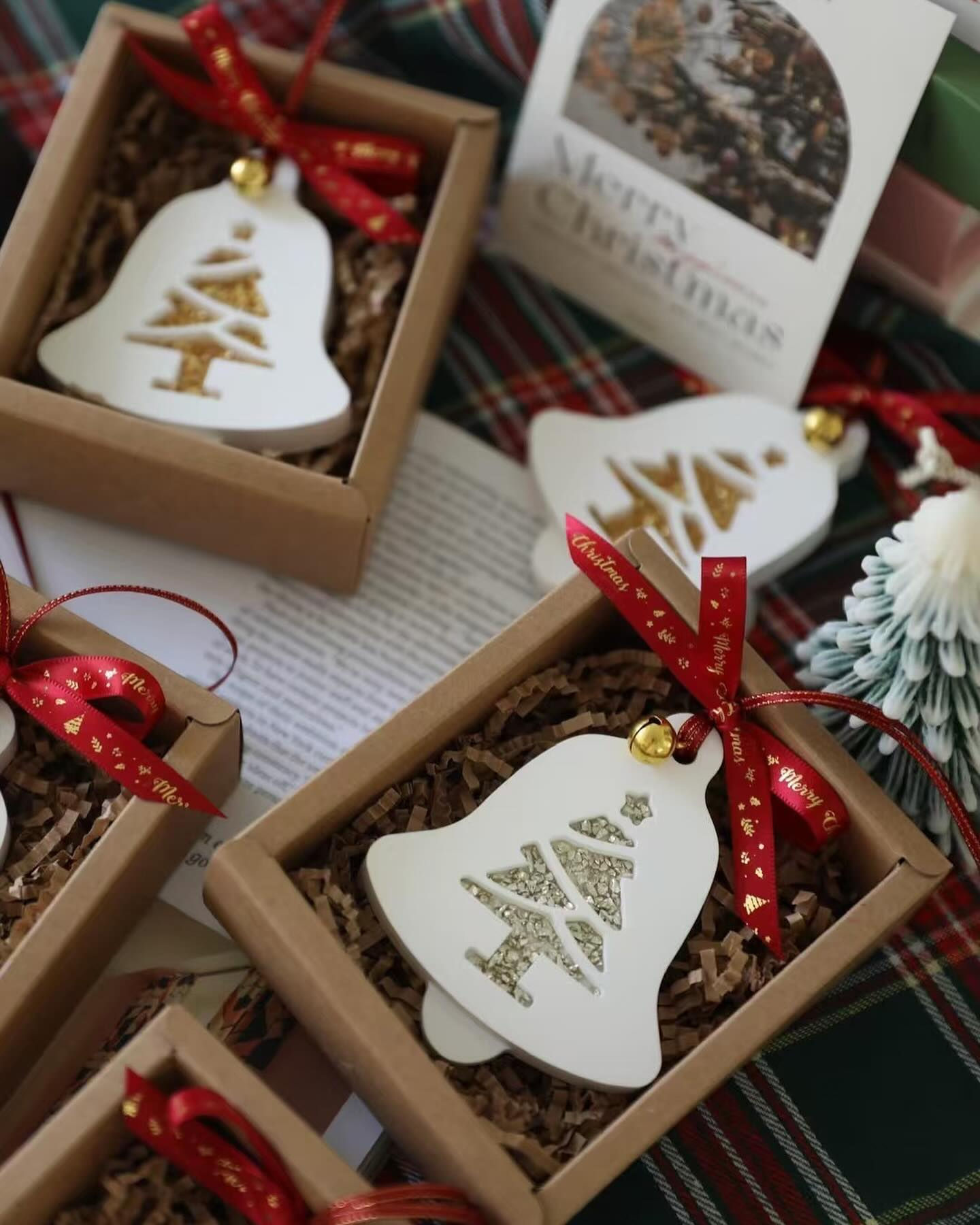 聖誕節鈴鐺香薰石膏牌