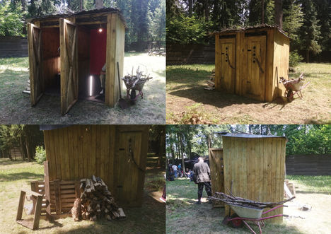 outdoor toilet