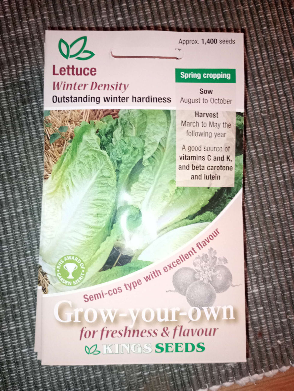Lettuce seeds: Winter Density, outstanding hardiness, spring cropping, Grow-your-own