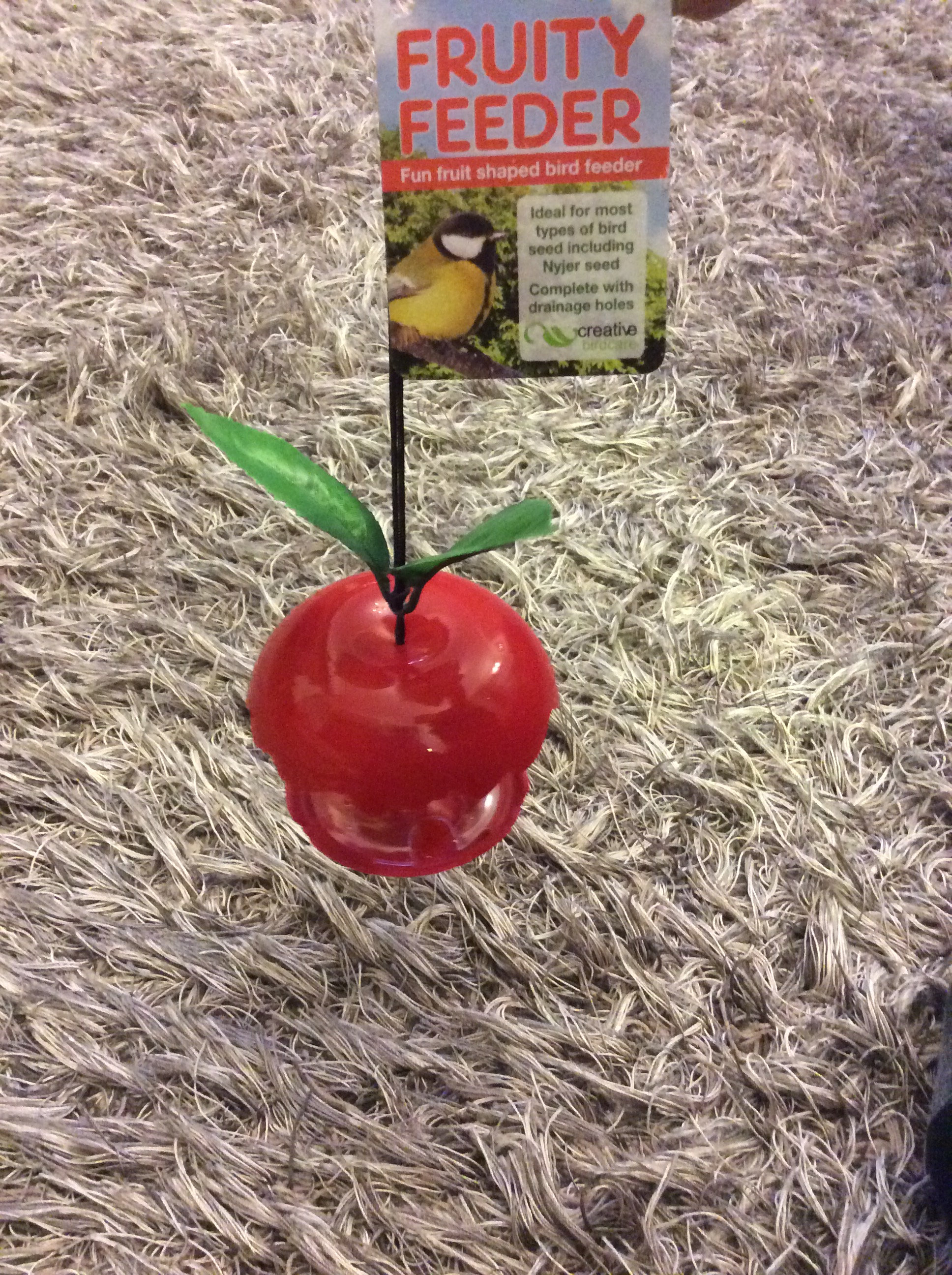 Apple Fruity Bird Feeder Fun Shape Cornishcabbageplants