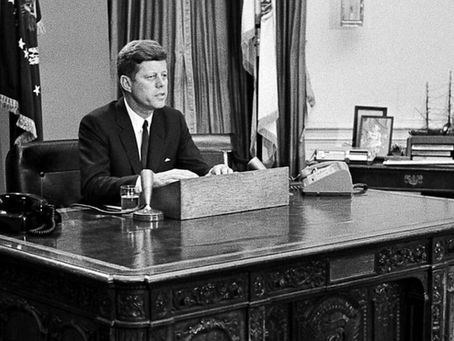 President Kennedy Delivers Christmas Message to West Berliners