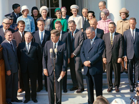 President Kennedy Presides at NASA Ceremony