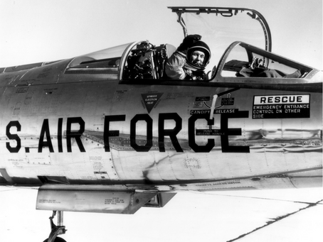 Col. Yeager Suffers Burns after Climbing to Near-Record Altitude