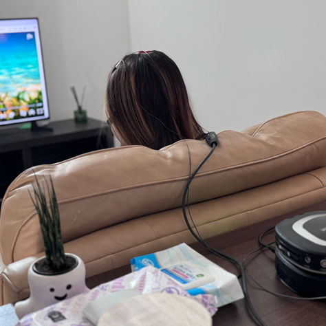 Neurofeedback session room at the Voyages Lone Tree office