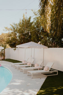 Pool at Beach Drive Bungalow a bachelorette Airbnb