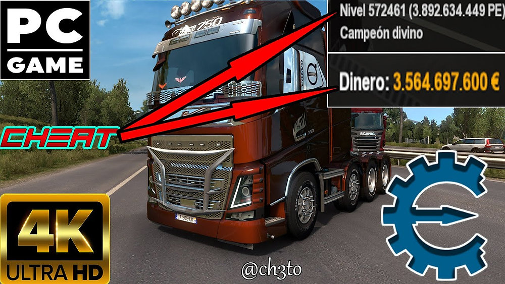 Cheat Engine Euro Truck Simulator 2 Level Euro Truck Simulator 2 | Dinero y Nivel Infinito | Usando [Cheat Engine