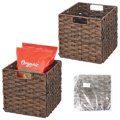 Ombre Woven Folding Cube Storage