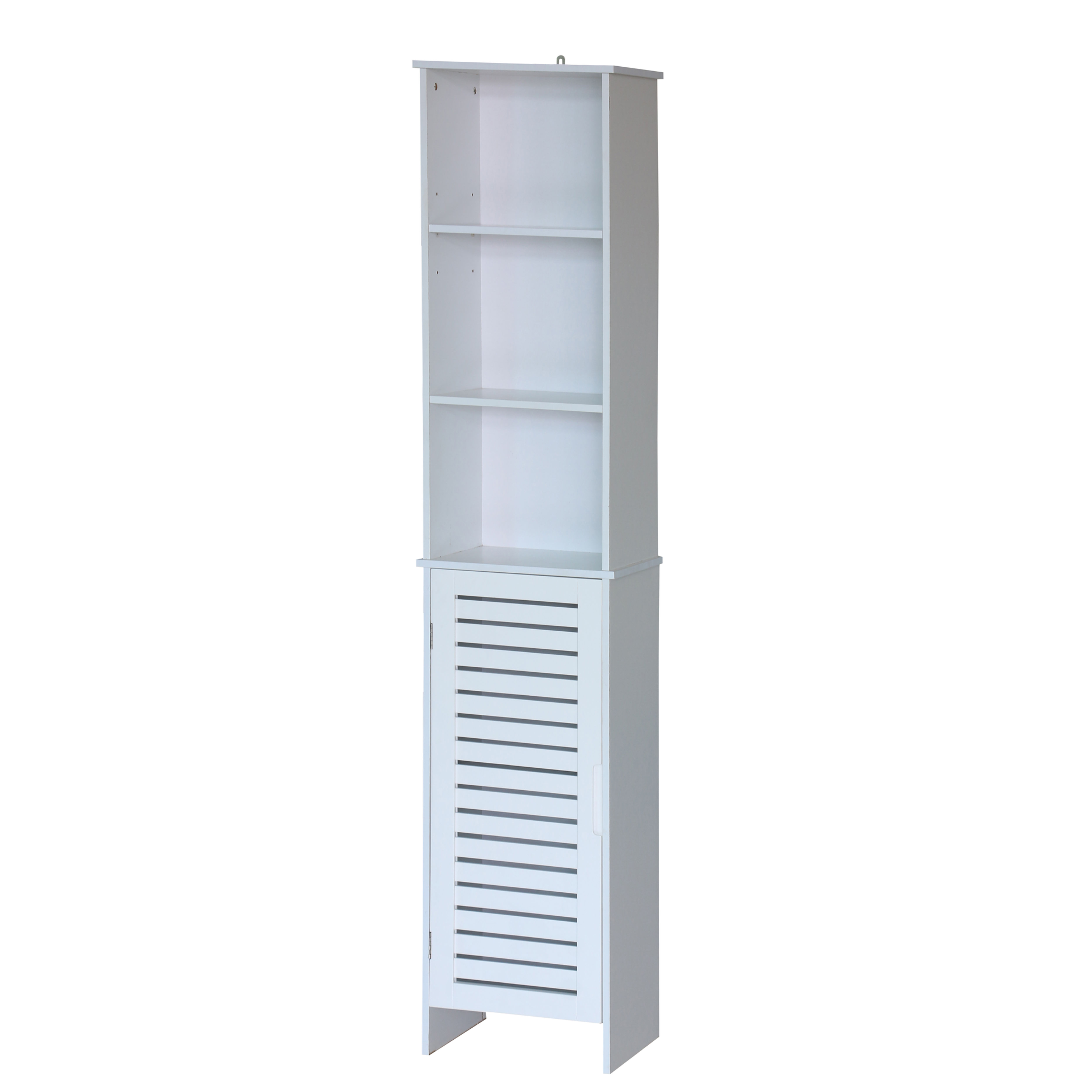 Cabinet w/Shelving Isle White