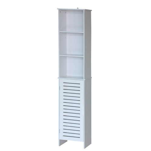 Cabinet w/Shelving Isle White
