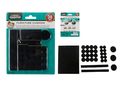 Furniture Cushion 38pc Black