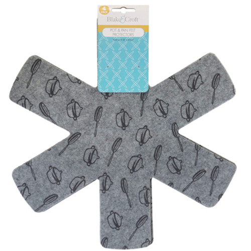 Pot & Pan Felt Protectors 4Pc