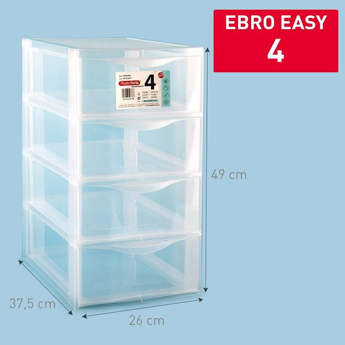 Storage unit EBRO with 4 drawer