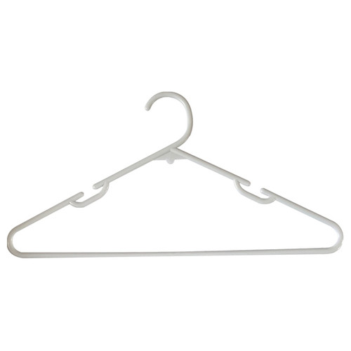 30 Pack White Plastic Clothes Hanger