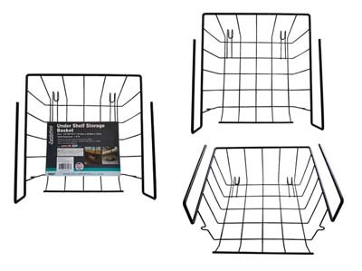 Under Shelf Storage Basket Metal Wire