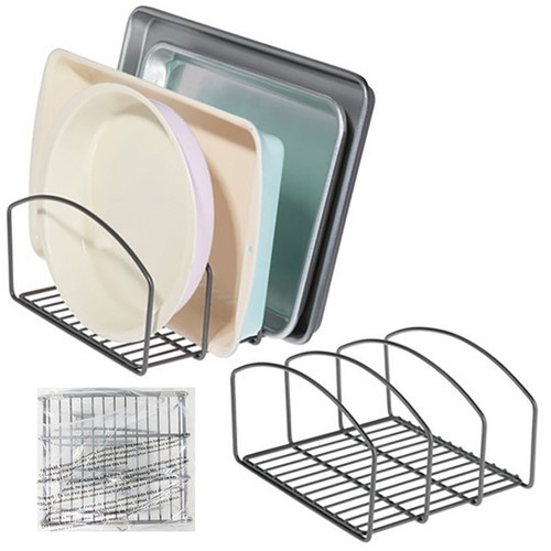 Cookware Organizer 2 Pk Graphite