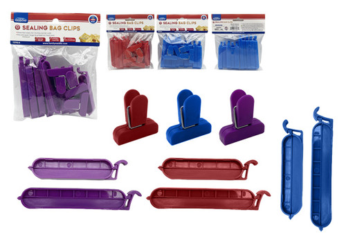 V Bag Clips 13Pc Asst