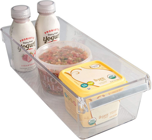 2 Pk Stainless Steel Fridge and Freezer Bin