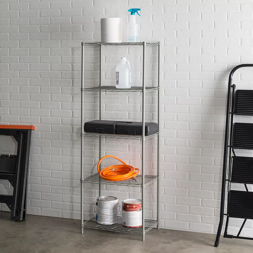 5 Tier Shelf Grey