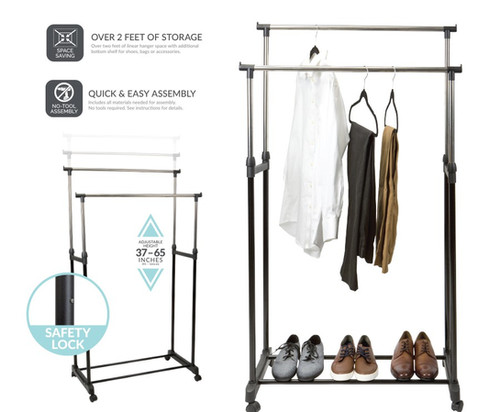 Double Garment Rack